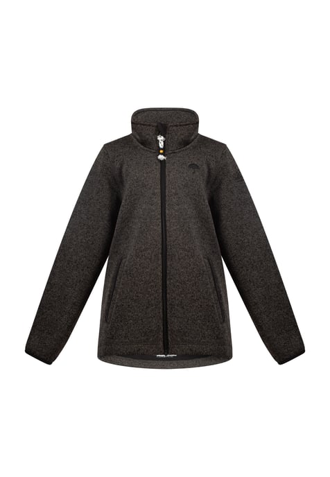 Schmuddelwedda Strickfleecejacke Mädchen (Kids) grau melange - Image 1