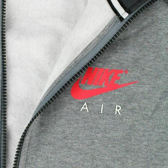 Nike Air Herren Fleece-Trainingsanzug Full Set Grau - Image 3