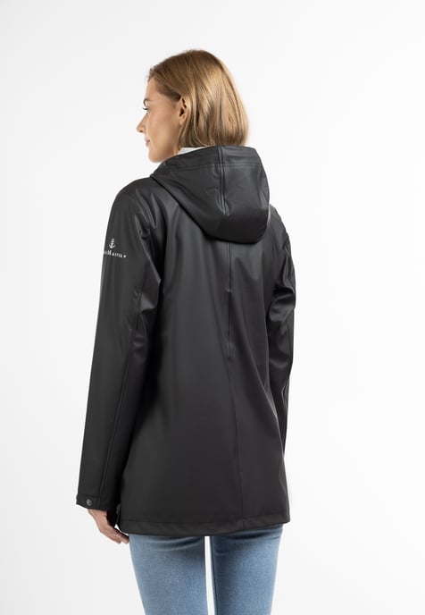 Dreimaster Regenjacke Damen Schwarz - Image 4