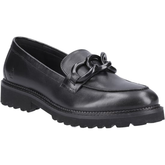 Hush Puppies Gianna Leder Damen Schwarz Loafers - Image 1