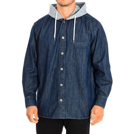 Regular fit jacket with high collar and adjustable hood TMC009-DM081 man