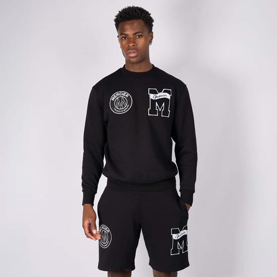 Men's Mercier Academy Crewneck Sweatshirt in Black