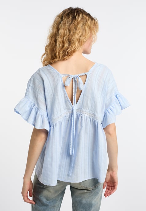 Dreimaster Tunika Damen hellblau - Image 4
