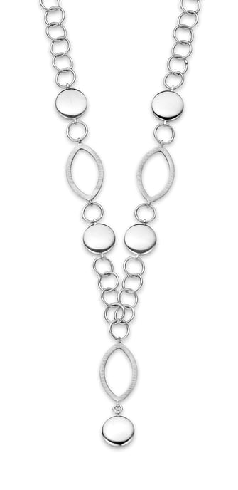 Orphelia Damen 925 Sterling Silber Set: Kette + Armband - Silber SET-016 - Image 2