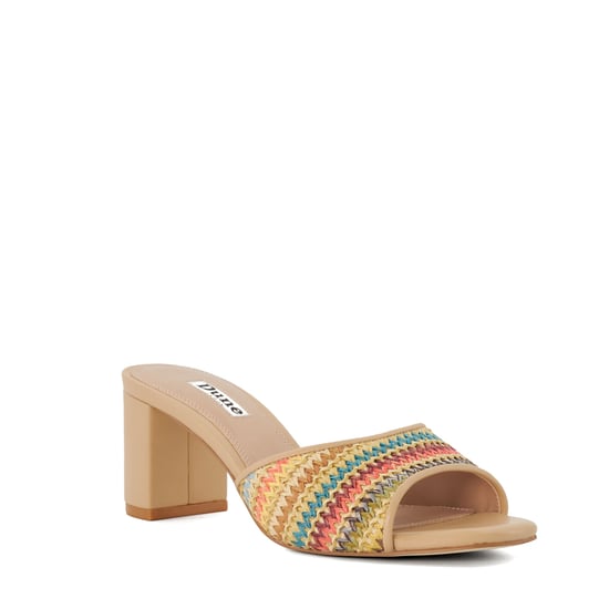 Dune Ladies Multicolour - Block Heel Rainbow Mule - Image 1