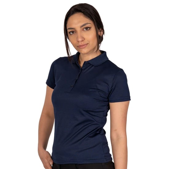 Island Green - "Classic" Poloshirt für Damen - Emblem (Marineblau) - Image 3