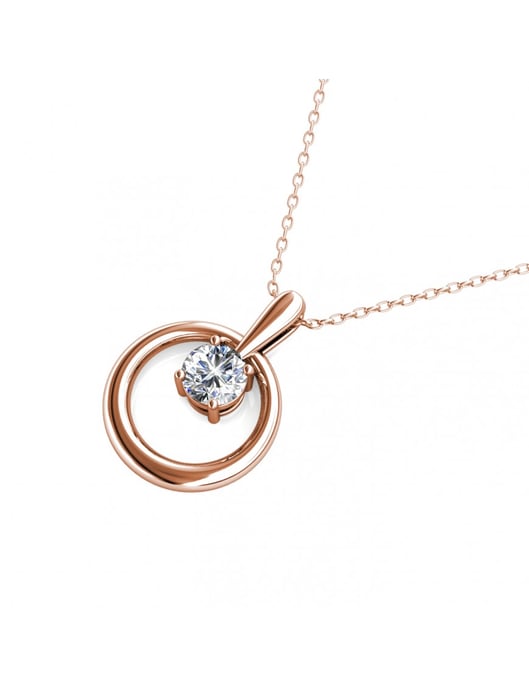 Octavia-Anhänger - Rosegold und Kristall - Image 4