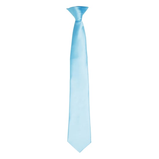 Premier Colours Herren Satin Clip Krawatte (Türkis) - Image 1