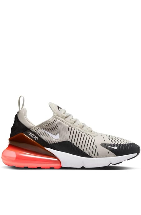 Nike Air Max 270 Turnschuhe, Schwarz/Hellknochen-Hot Punch - Image 1