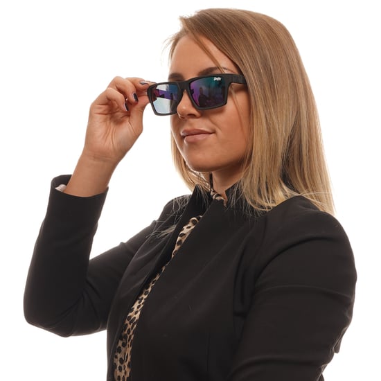 Lunettes de soleil polarisées Superdry Disruptive SDS 127P noir caoutchouté bleu dégradé - Image 4