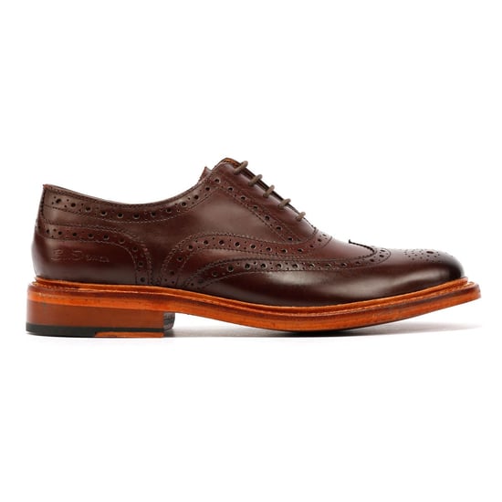 Ben Sherman Sugarman Brogue Leder Herren Braune Schnürschuhe - Image 5