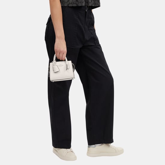Smooth Leather Andrea Mini Carryall with Tonal Hardware Bag