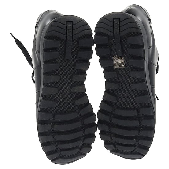 Prada Prax 01 Schnür-Low-Top-Sneaker aus schwarzem Kalbsleder - Image 6