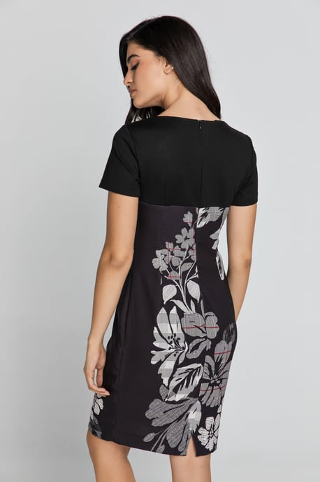 Black Floral Dress by Conquista