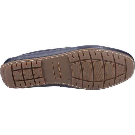 Hush Puppies Ralph Leder Herren Navy Bootsschuhe - Image 3