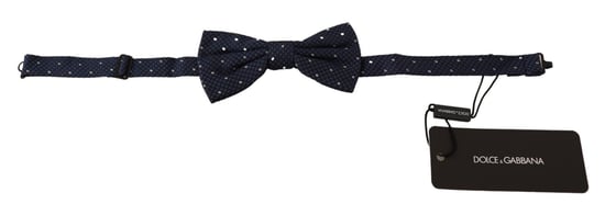 Dolce & Gabbana Herren Dunkelblau Mustergemusterte Verstellbare Hals-Papillon-Schleife - Image 2