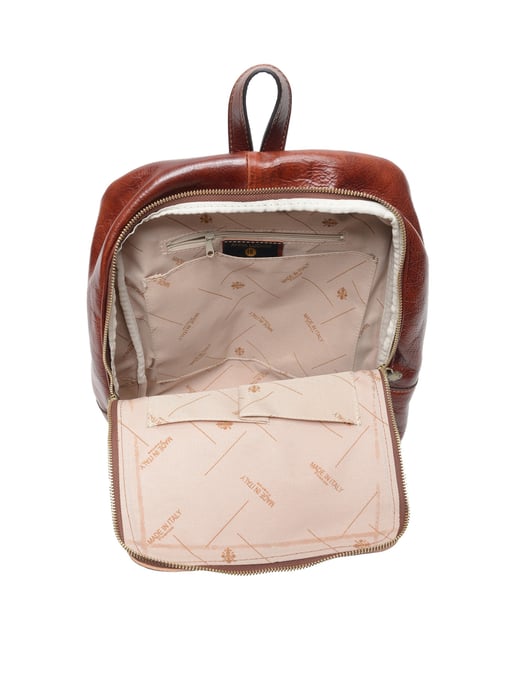 Anna Luchini SS22 AL 3132 Marron Cuir de vachette Sac - Image 3