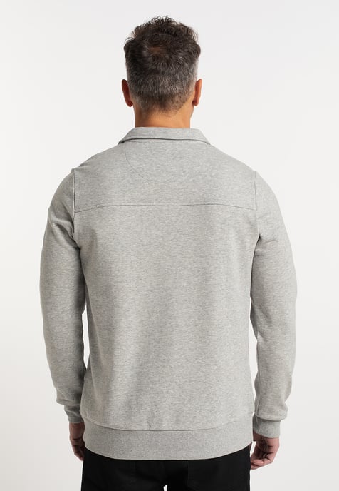 Dreimaster Sweatshirt Herren Grau Melange - Image 3