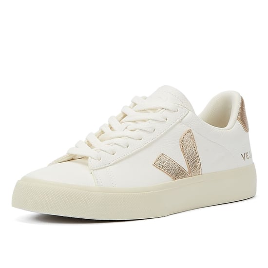 Veja Campo Platine Damen Weiß/Gold Turnschuhe - Image 3