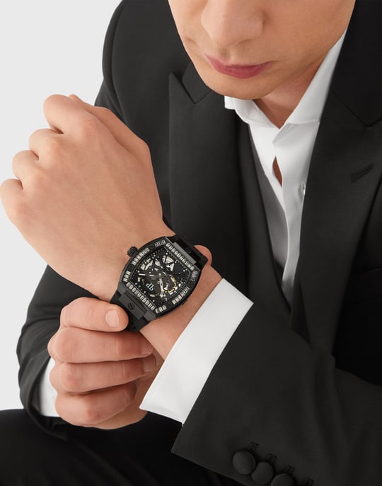 Philipp Plein The $keleton Herren schwarze Uhr PWBAA1923 - Image 3