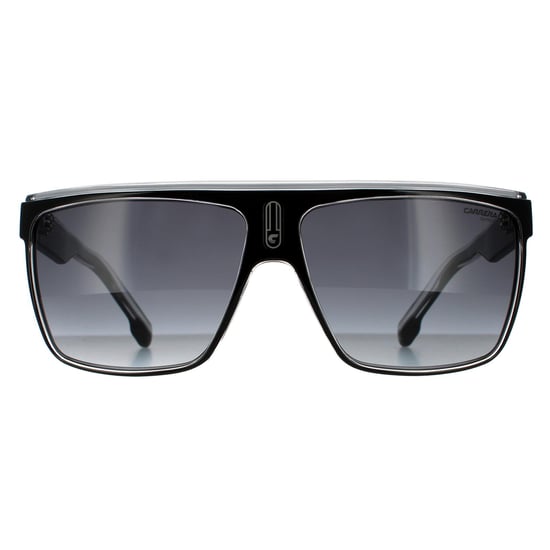 Carrera Shield Unisex Schwarz Weiß Dunkelgrau Gradient Sonnenbrille - Image 1