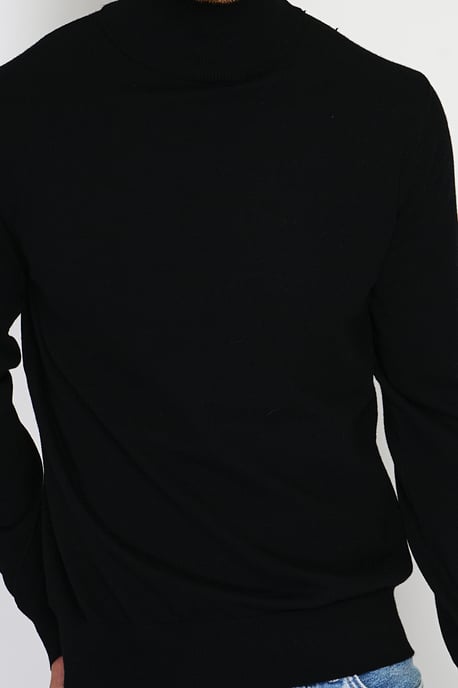 William de Faye – Rollkragenpullover – Schwarz - Image 5