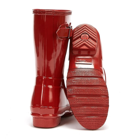 Hunter Original Gloss Short Womens Military Red Gummistiefel - Image 4