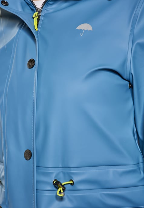 Schmuddelwedda Regenmantel Damen Stahlblau - Image 5