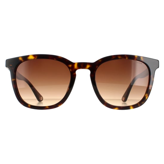 Police Square Mens Shiny Dark Havana Brown Gradient SPLB42 Origins 36