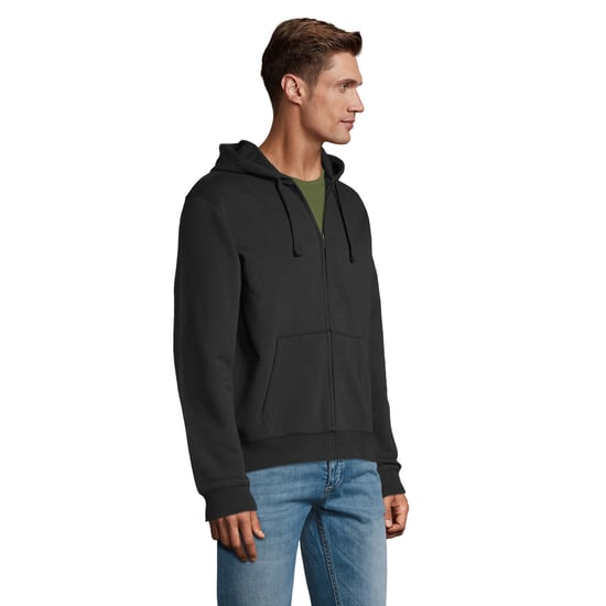 SOLS - "Spike" Hoodie mit durchgehendem Reißverschluss für Herren (Schwarz) - Image 3