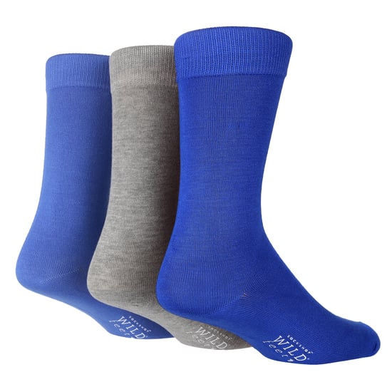 Wild Feet - 3er-Pack Herren atmungsaktiv einfarbig Bambus Socken - Image 1