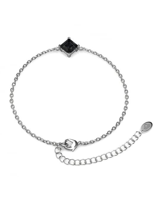 Einfaches quadratisches Set und Box - Silber und Schwarz - Image 6