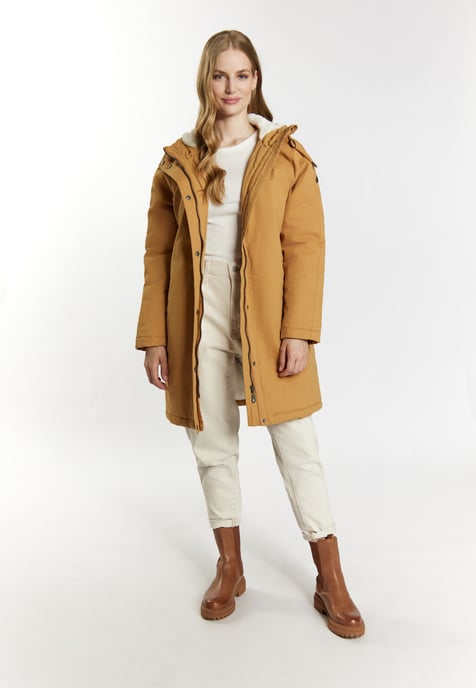 Dreimaster Winterparka Damen Kamel - Image 2