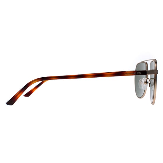 Calvin Klein Aviator Mens Matte Light Gold Green CK20301S