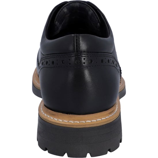 Hunter Cawdor Leder Herren Schwarz Brogues Schuhe - Image 2