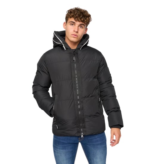 Crosshatch - "Sandbox" Jacke mit Kapuze für Herren (Schwarz) - Image 1