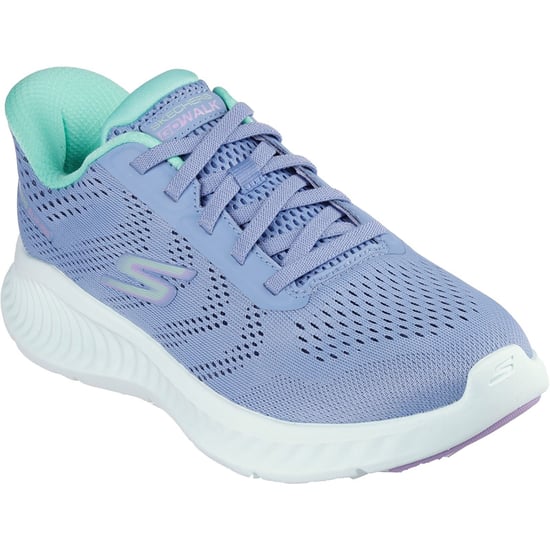 Skechers Go Walk Now Khloe Damen Textil Sneaker in Blau/Grün - Image 1