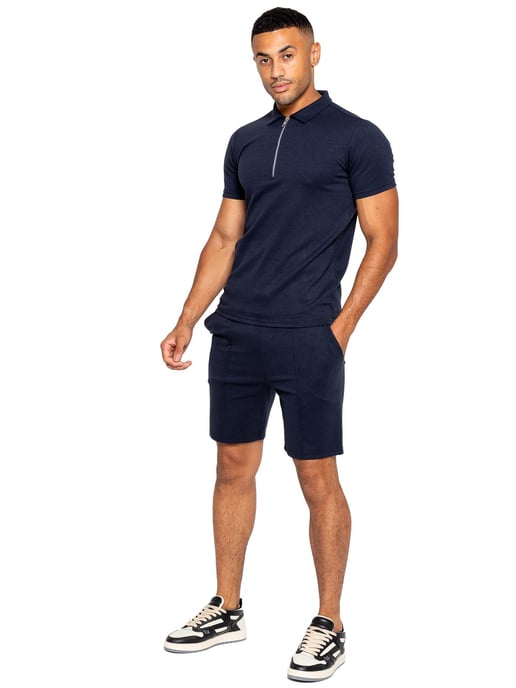 Enzo | Herren-Polo-Trainingsanzug-Set - Navy - Image 1