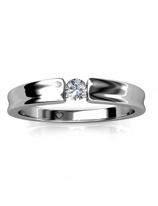 Simplicity Ring - Silber und Kristall - Image 3