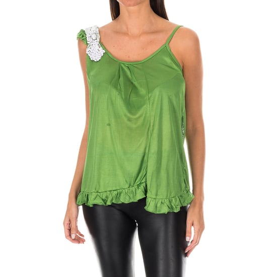 Women's thin strap top with ruffle BDM0426