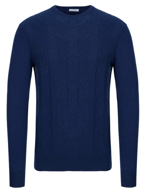 Malo Optimum Kaschmir Pullover dunkelblau - Image 1