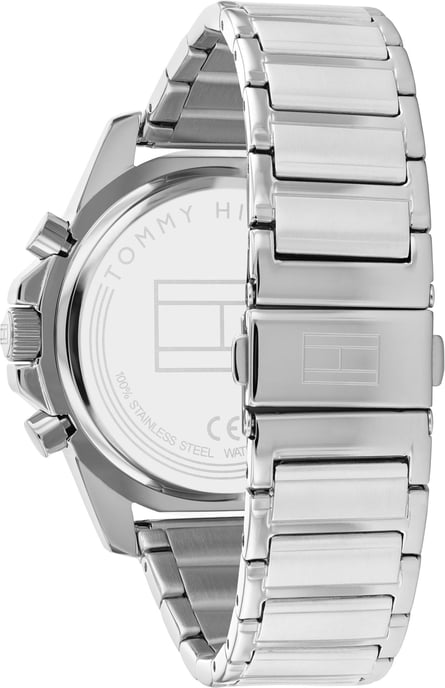 Die Tommy Hilfiger Herrenuhr ist das perfekte Geschenk, um sich selbst oder einen geliebten Menschen zu verwöhnen. Das runde Gehäuse aus Edelstahl wird von einem hochwertigen Quarzwerk im Multi-Cadrans-Stil angetrieben. Diese Casual-Uhr hat einen Durchmes - Image 2