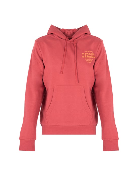 Diesel Saloon Sound Lab Logo Roter Kapuzenpullover - Image 1