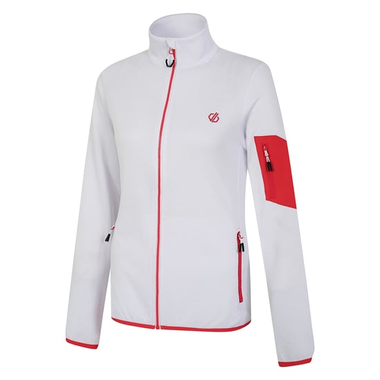 Dare 2B Womens/Ladies Mountain Series Full Zip Fleece Jacket (White)