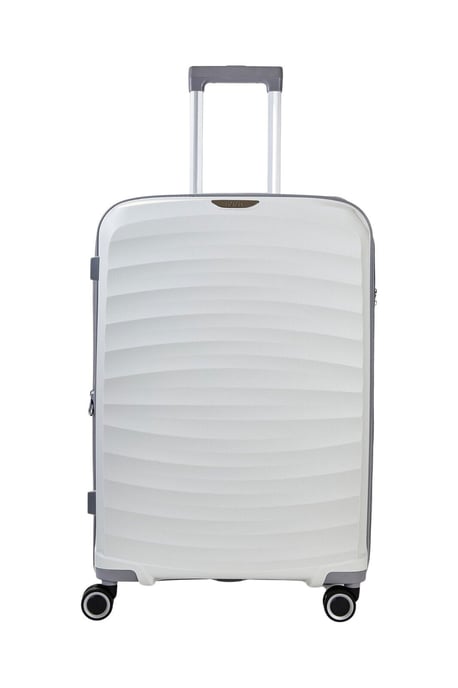 Hard Shell White Suitcase Cabin Luggage