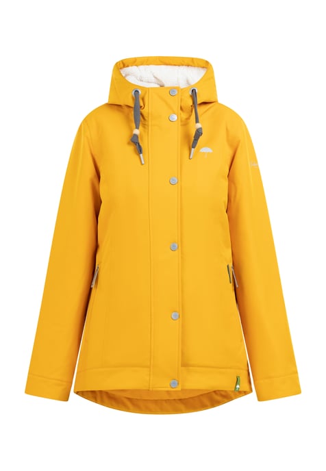 Schmuddelwedda Winterjacke aus recyceltem Polyester Damen senf - Image 1