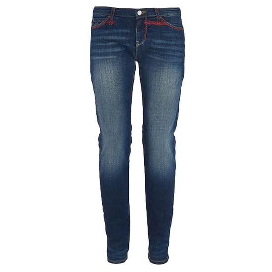 Emporio Armani Femme Pantalon Cinq Poches  Regular fit Longueur de la cheville  Bleu - Image 3