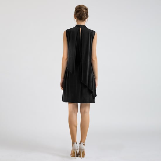 Drapiertes Cupro-Jersey-Kleid - Image 2