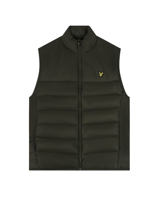 Lyle & Scott Steppweste in Olivgrün - Image 5