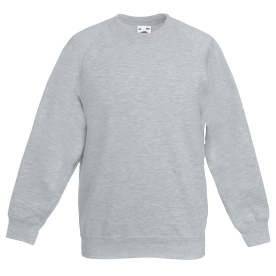 Fruit Of The Loom Childrens Unisex Raglan Ärmel Sweatshirt (Heather Grey) - Image 1